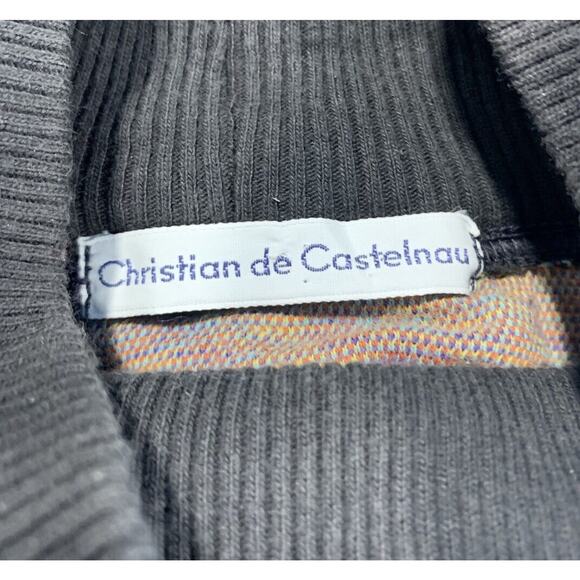 Vintage Christian de Castelnau Liquette Top Avant Garde Soft Cotton Large Aztec - Picture 8 of 10